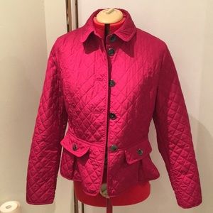 Olsen Europe Women’s Fuchsia Quilted Coat